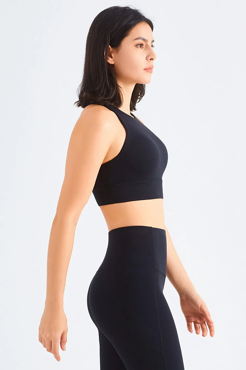 Crisscross Straps Sports Cami Bra