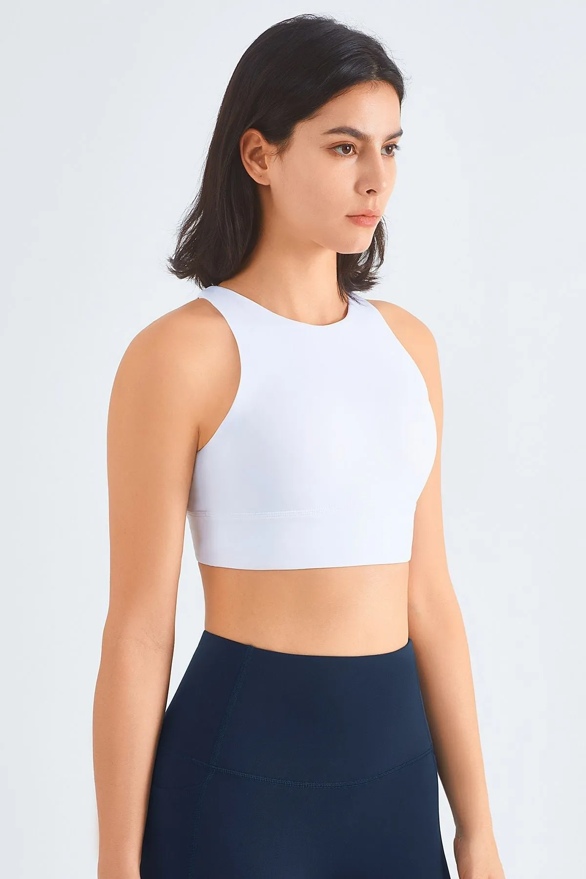 Crisscross Straps Sports Cami Bra