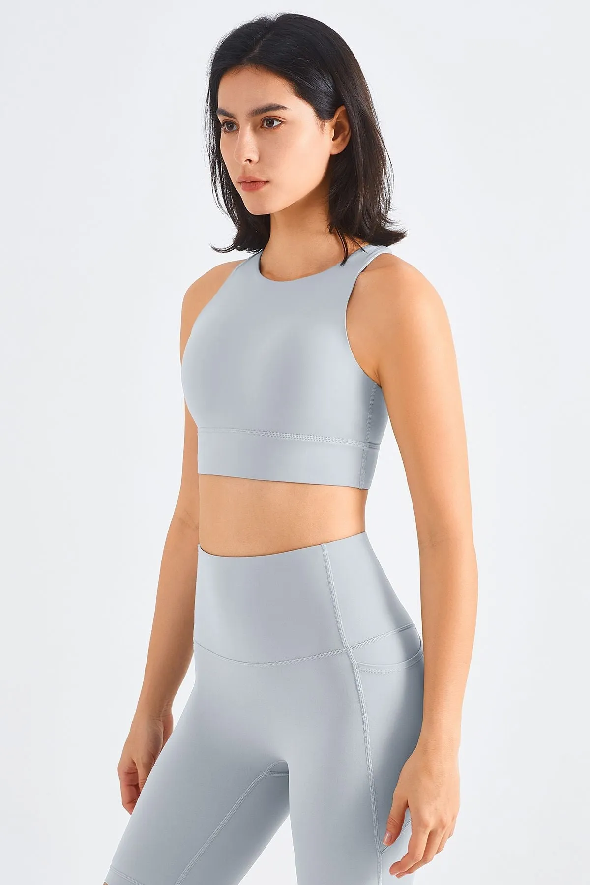 Crisscross Straps Sports Cami Bra