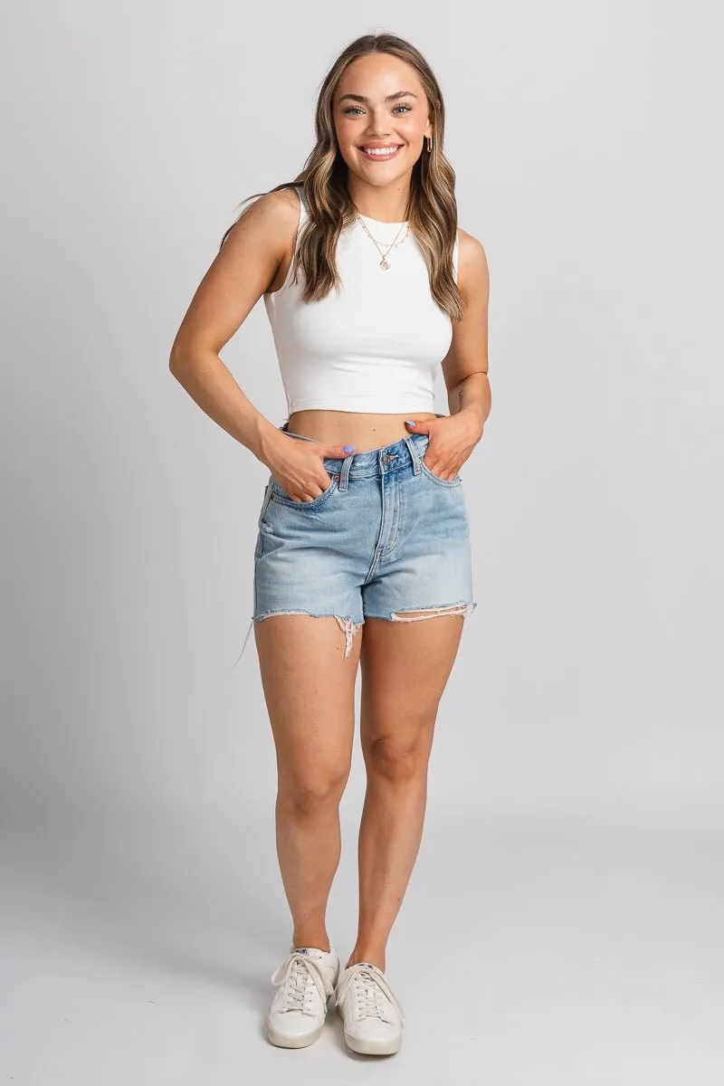Crop tank top white