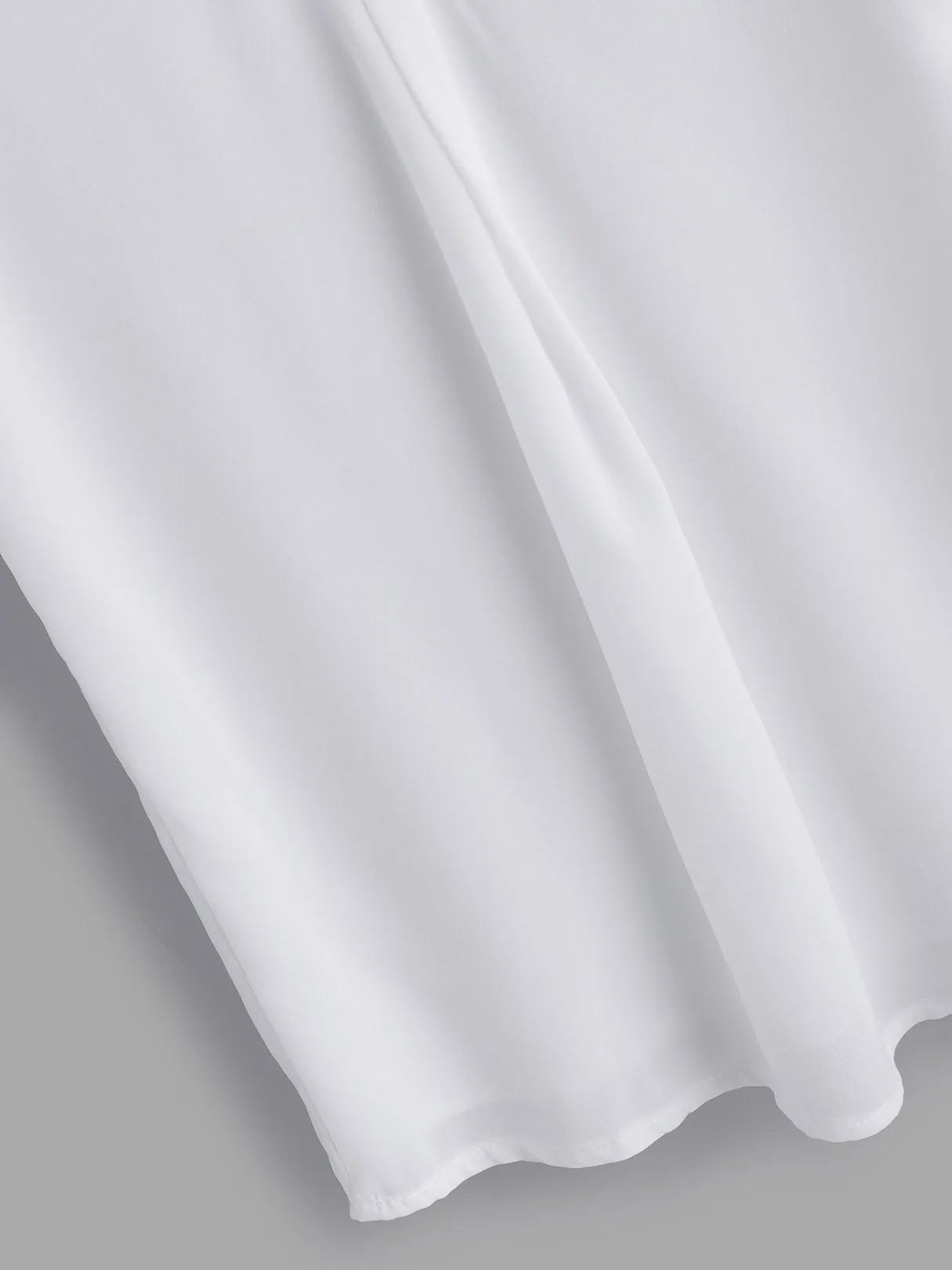 Custom V-Neck Backless Short Sleeve White T-Shirts