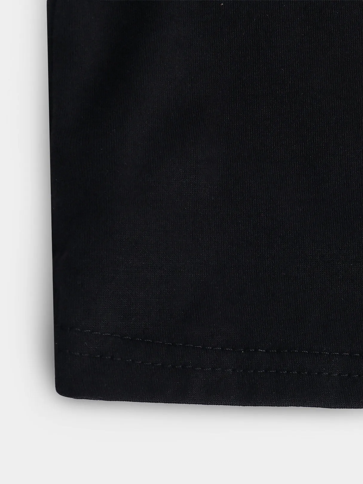 Custom V-Neck Letter Printed Short Sleeve Black T-Shirts
