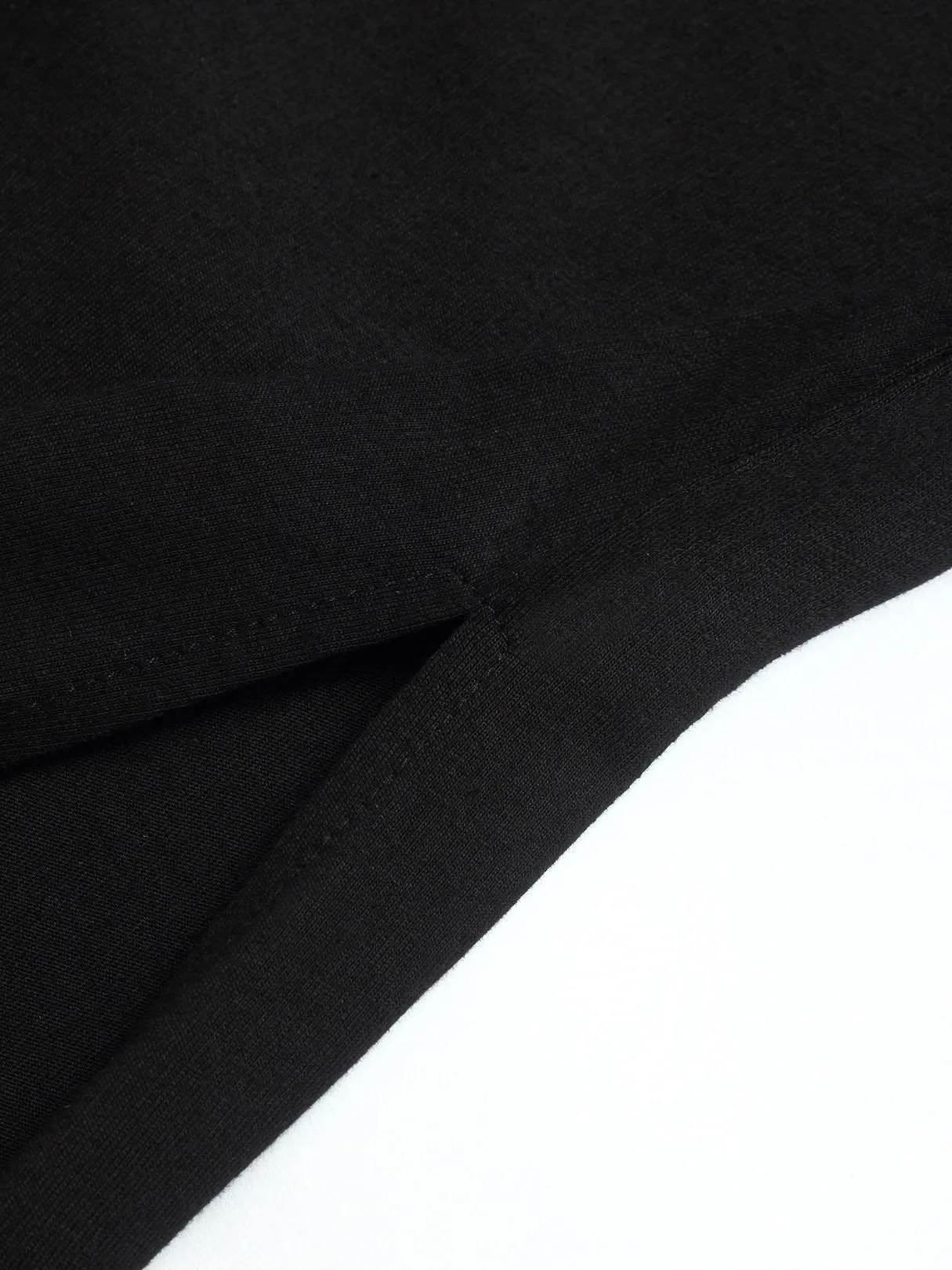 Custom V-Neck Long Sleeve Black T-Shirts