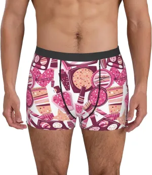 Cute Girl Print Boxer Briefs For Men Breathable Underwear-