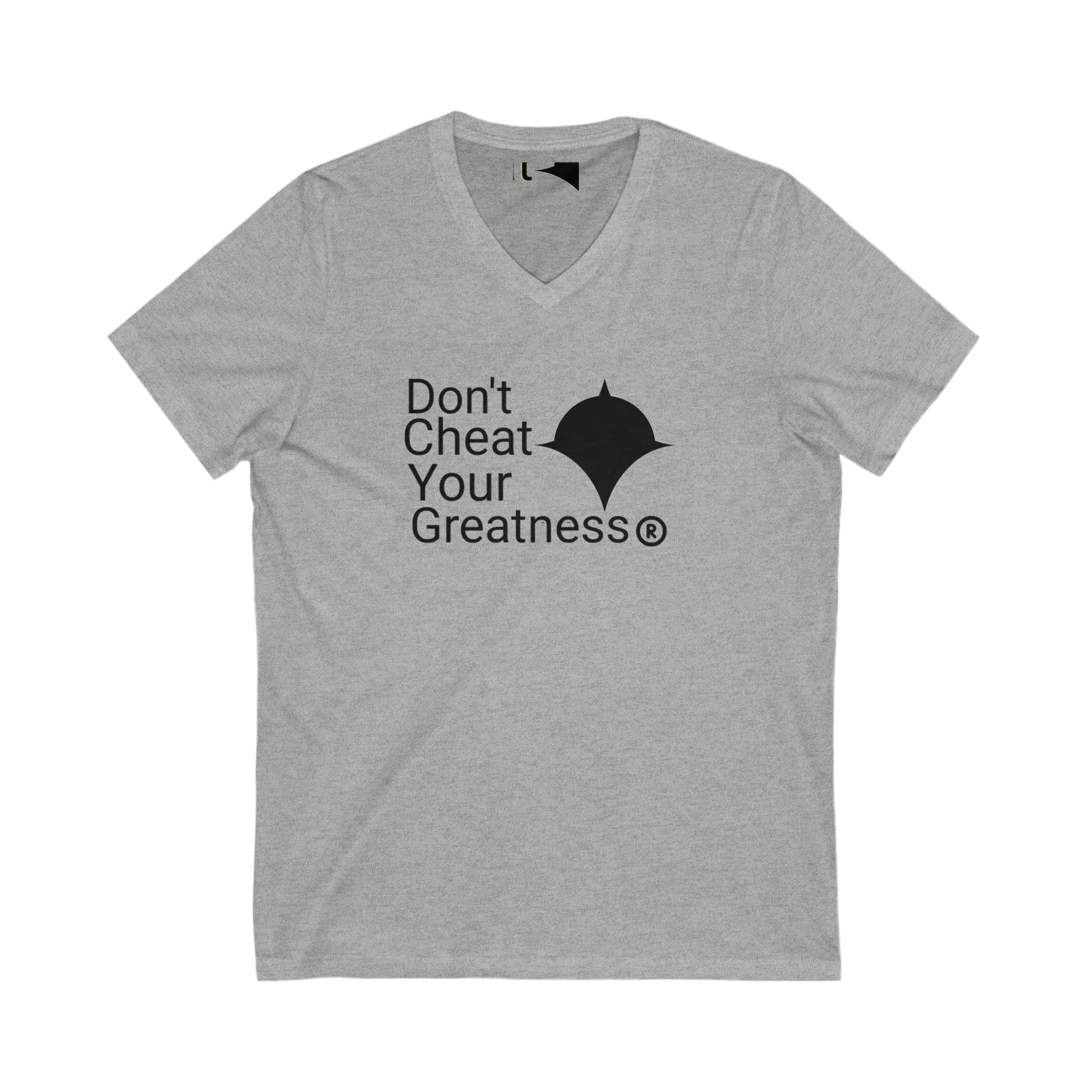 DCYG Black Version 2 Unisex Jersey Short Sleeve V-Neck Tee