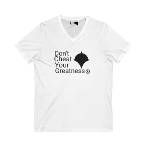 DCYG Black Version 2 Unisex Jersey Short Sleeve V-Neck Tee