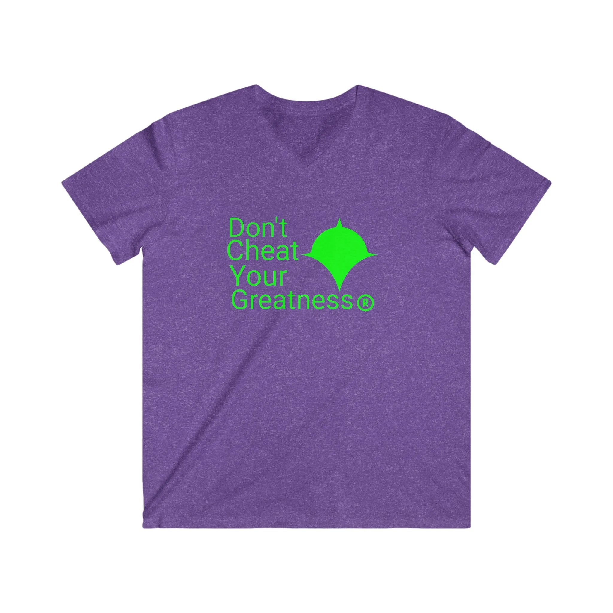DCYG Green Logo Fitted V-Neck Short Sleeve Tee