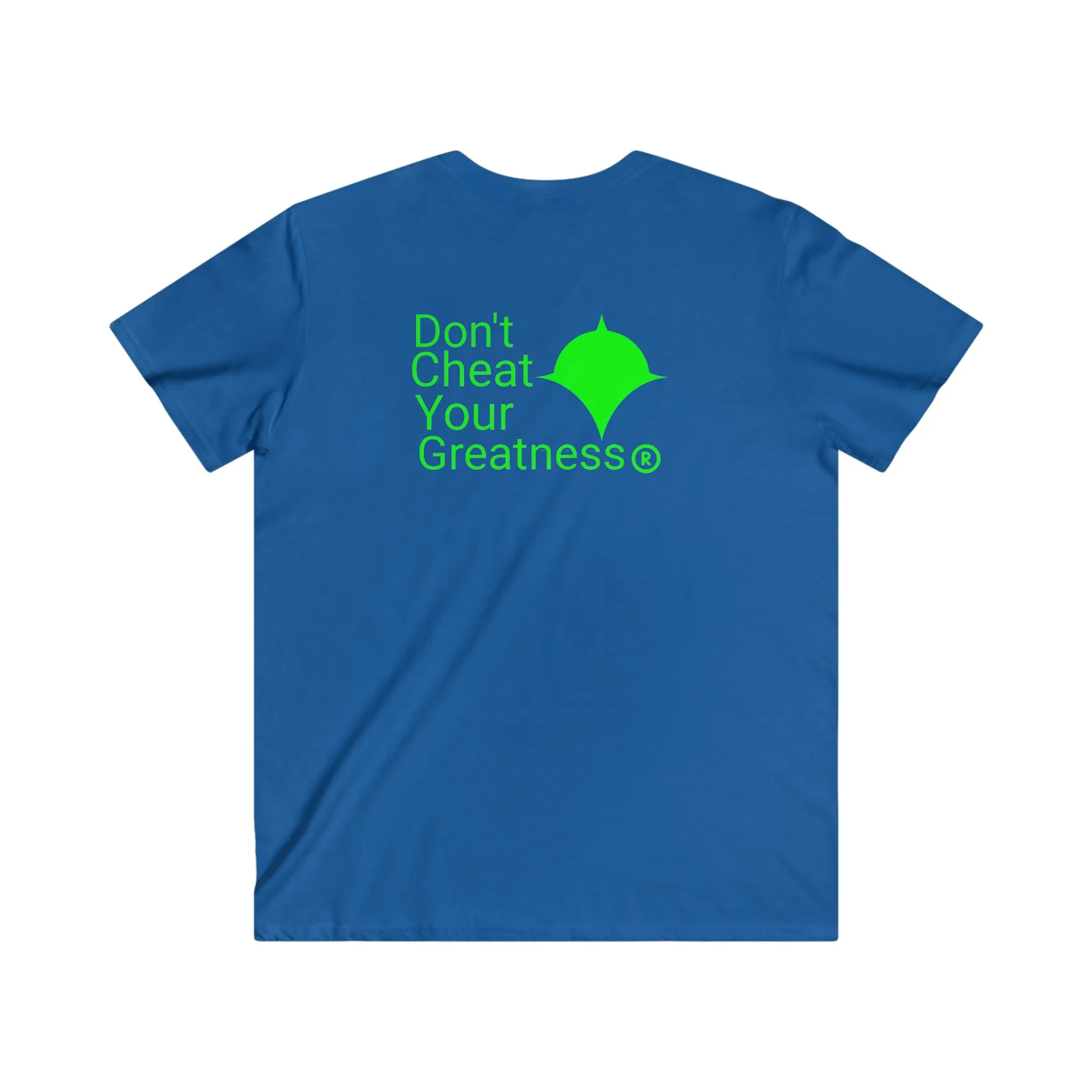 DCYG Green Logo Fitted V-Neck Short Sleeve Tee