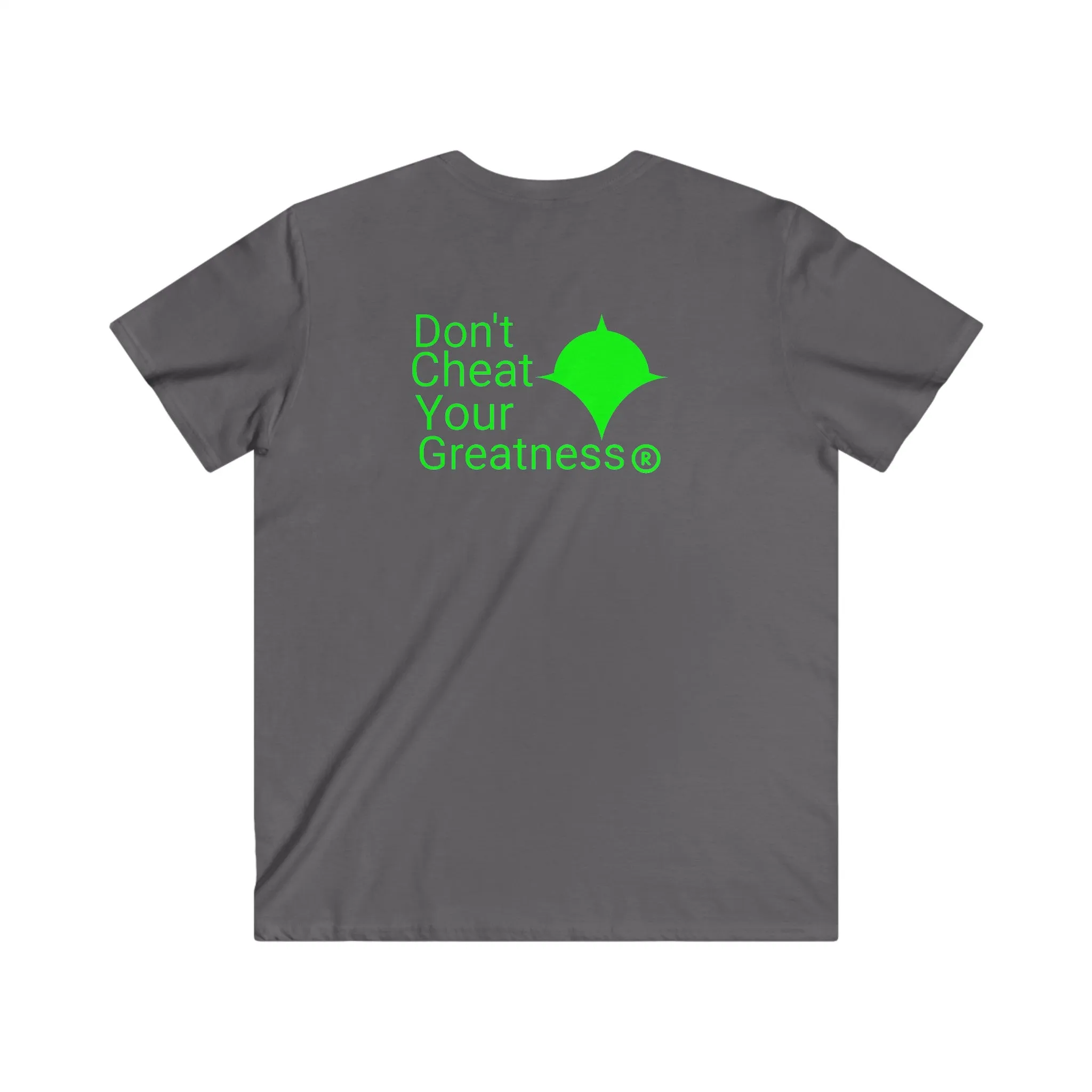 DCYG Green Logo Fitted V-Neck Short Sleeve Tee