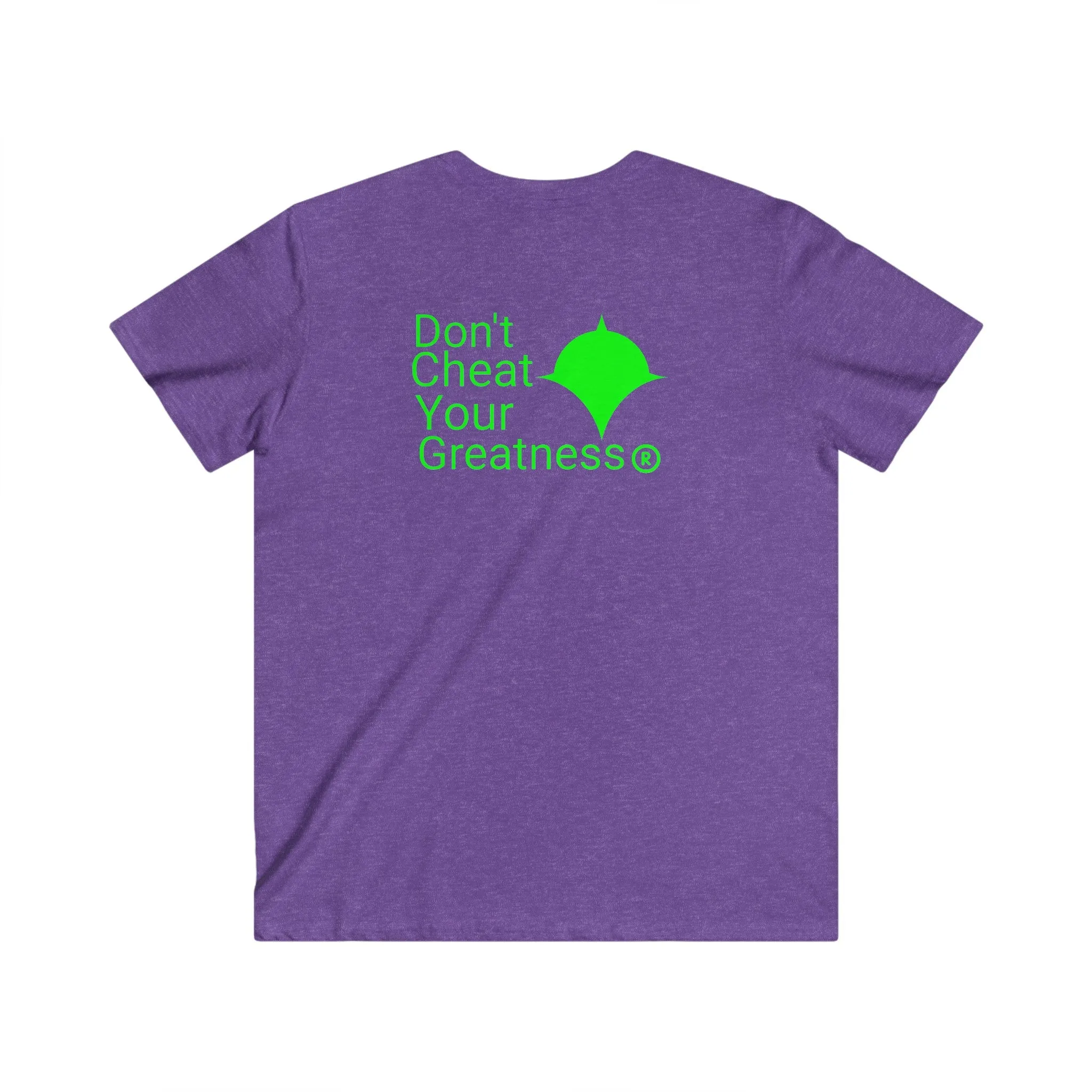 DCYG Green Logo Fitted V-Neck Short Sleeve Tee