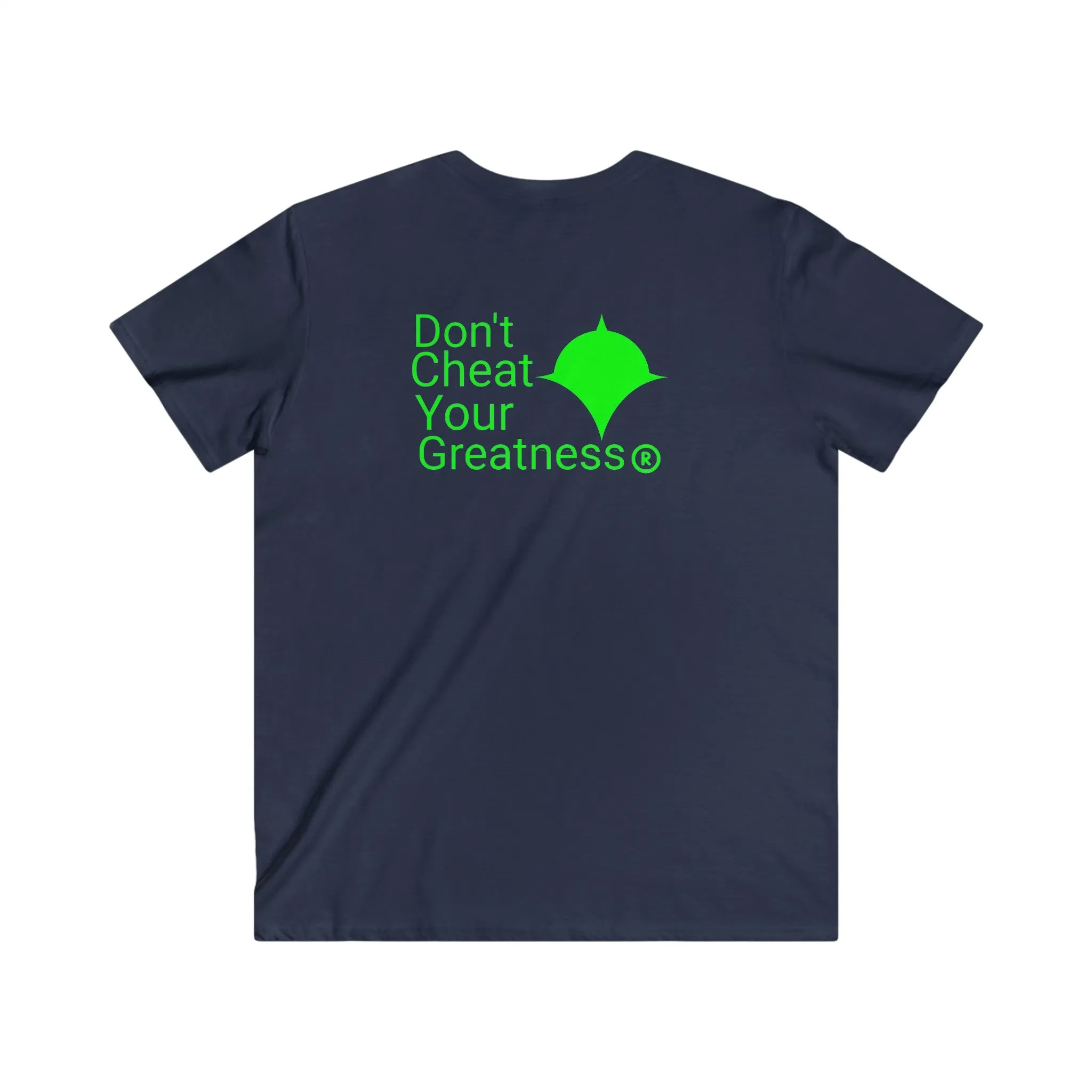 DCYG Green Logo Fitted V-Neck Short Sleeve Tee