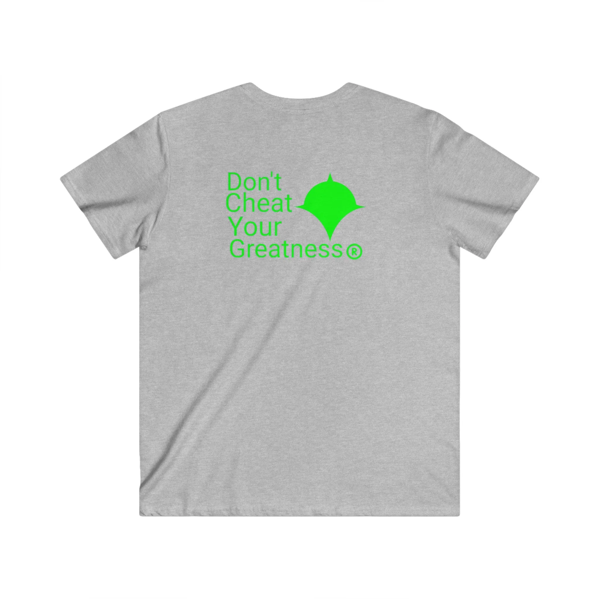 DCYG Green Logo Fitted V-Neck Short Sleeve Tee