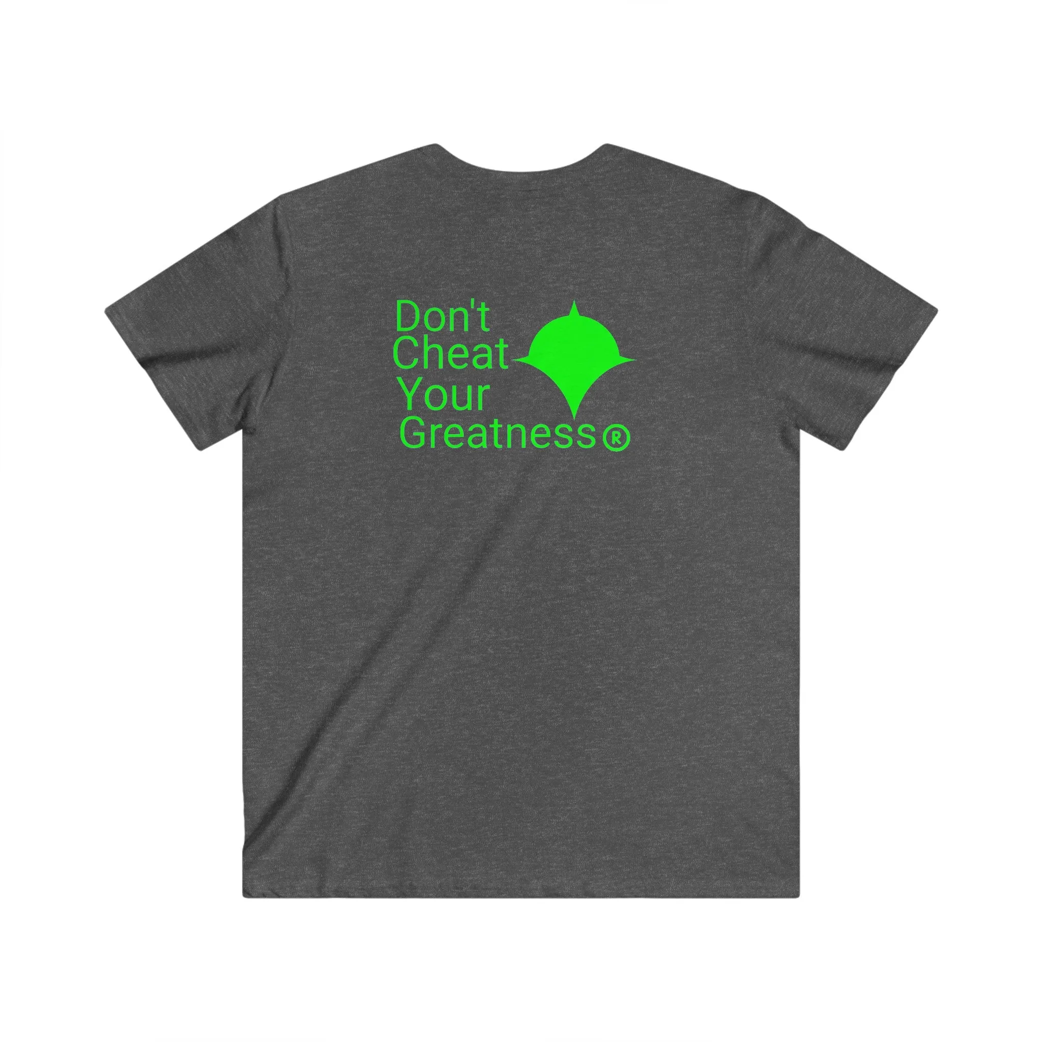 DCYG Green Logo Fitted V-Neck Short Sleeve Tee
