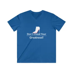 DCYG Red Bottoms Fitted V-Neck Short Sleeve Tee