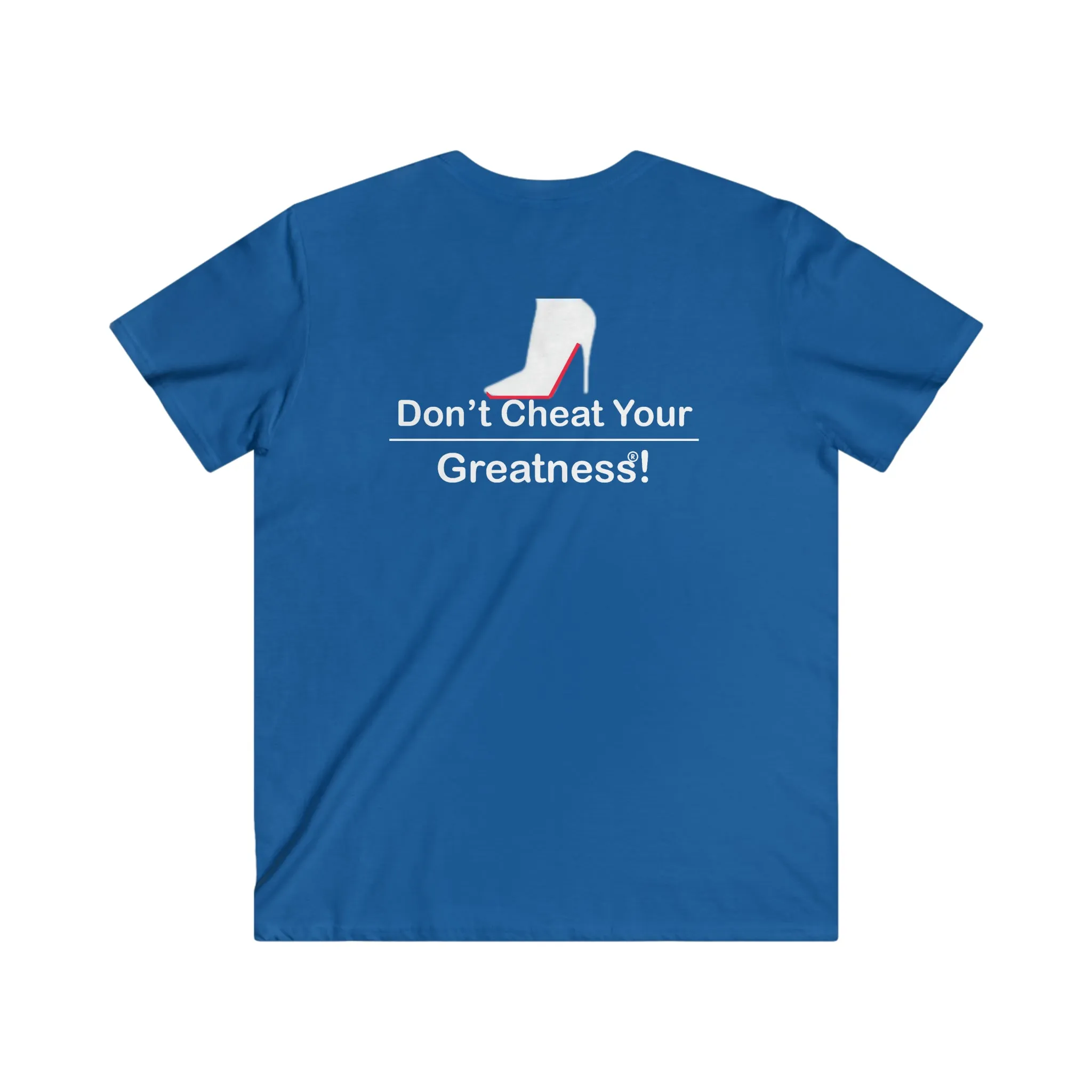DCYG Red Bottoms Fitted V-Neck Short Sleeve Tee