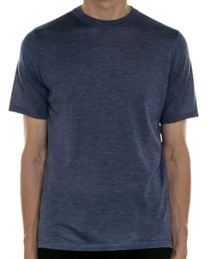 Denim Blue Jersey Knit T-Shirt
