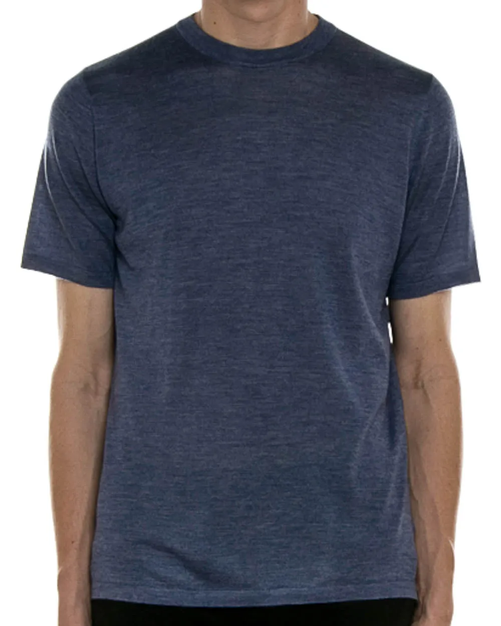 Denim Blue Jersey Knit T-Shirt