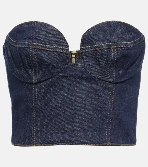 Denim bustier MAGDA BUTRYM, blue