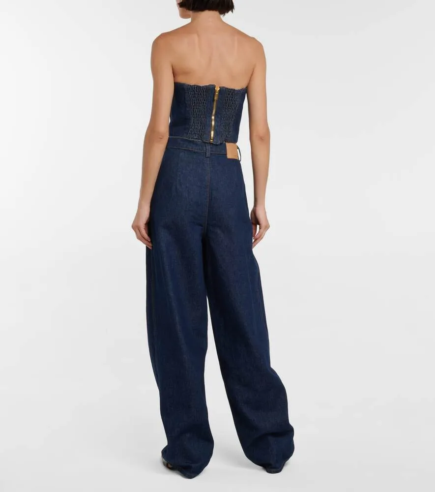 Denim bustier MAGDA BUTRYM, blue