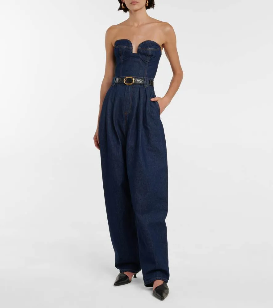 Denim bustier MAGDA BUTRYM, blue