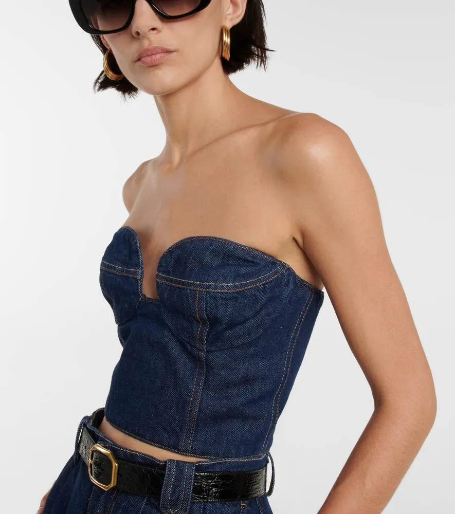 Denim bustier MAGDA BUTRYM, blue