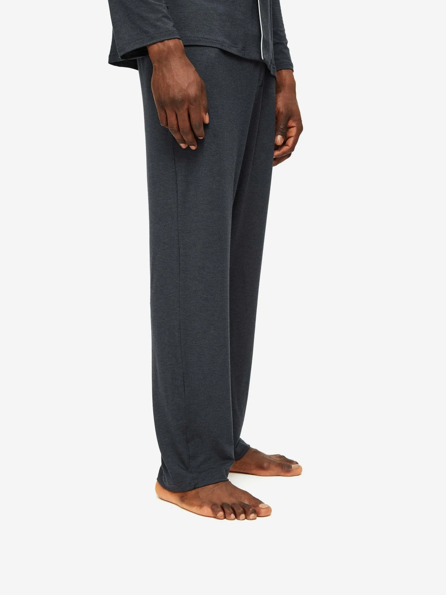 DEREK ROSE MARLOWE 1 MEN'S PAJAMA SET - ANTHRACITE