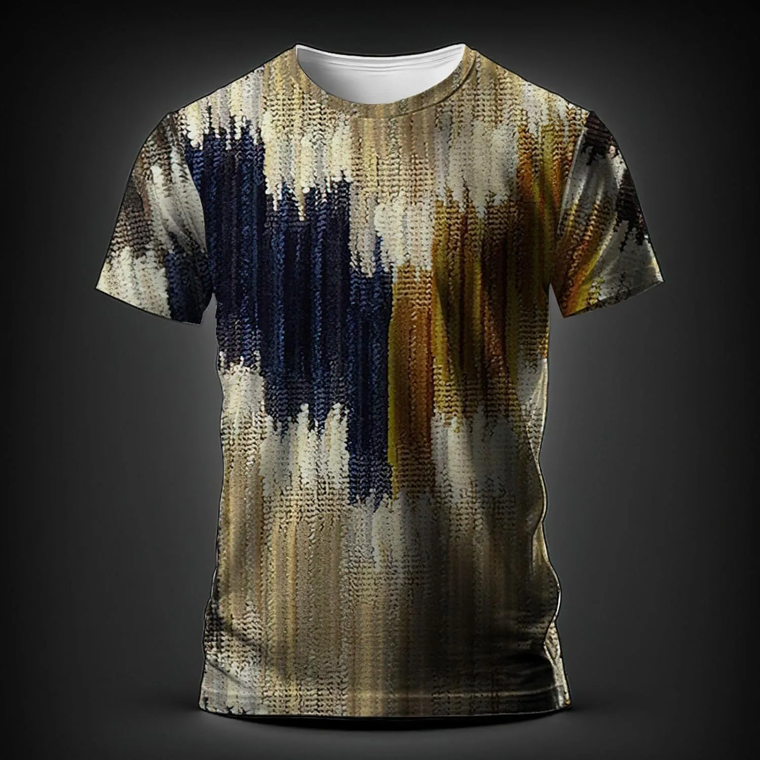 Designer Graphic Tees Men 2024 Vintage Africa Style Print Pullover Tops Summer Sport Fitness Short Sleeve Tee Shirt