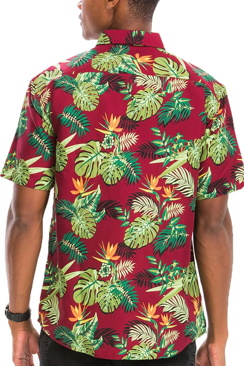 Digital Print Hawaiian Short Sleeve Shirt