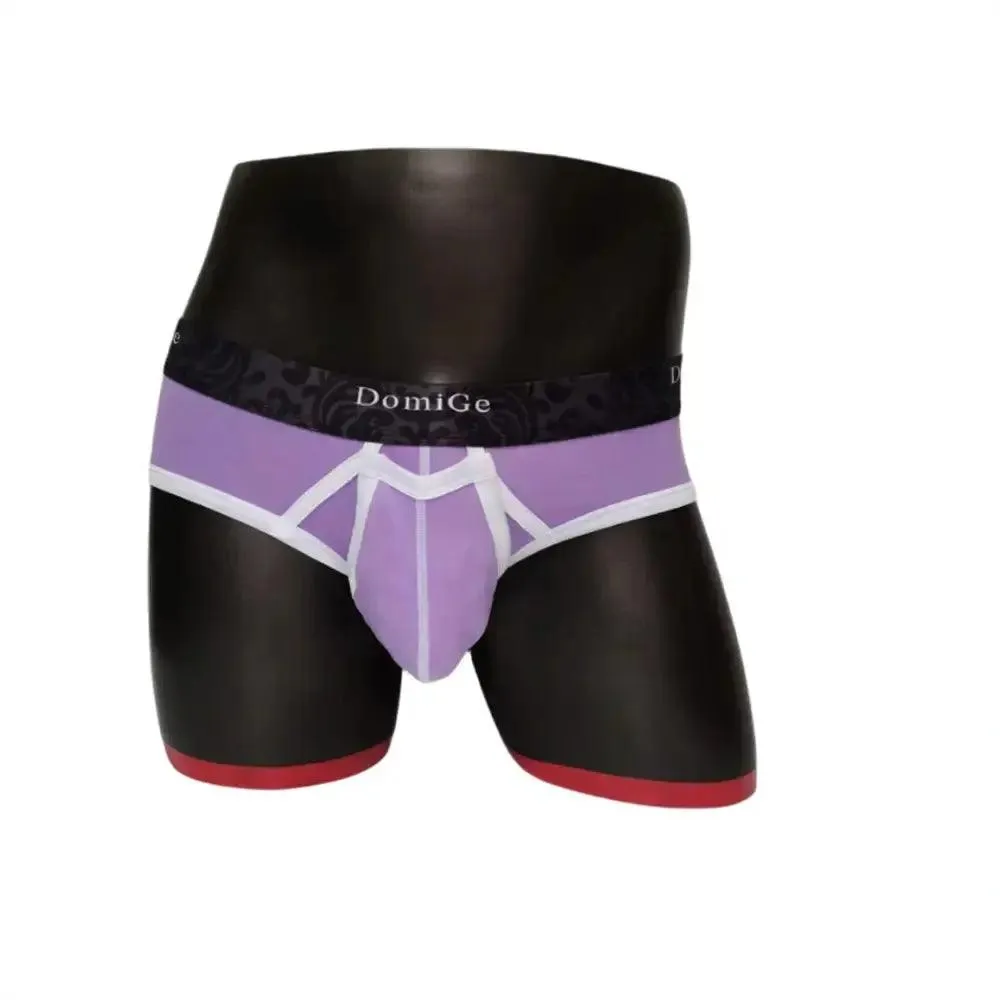 DomiGe Men's Cotton Stretch Briefs with Dual Pouch Underwear