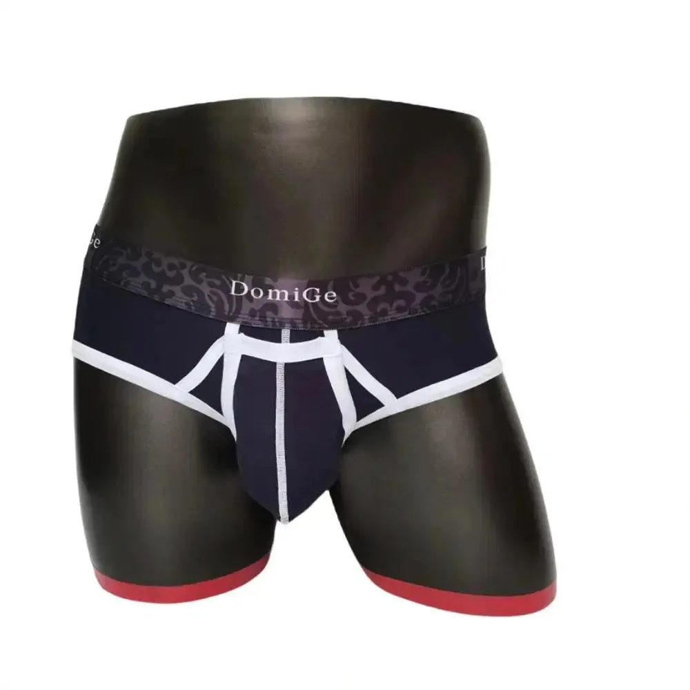 DomiGe Men's Cotton Stretch Briefs with Dual Pouch Underwear
