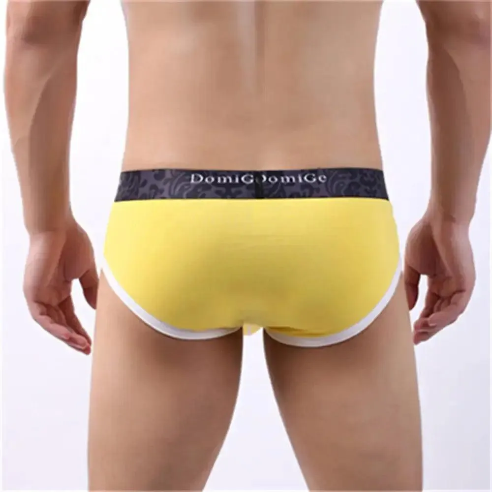DomiGe Men's Cotton Stretch Briefs with Dual Pouch Underwear