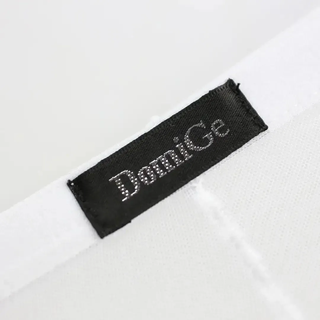DomiGe Men's Sheer Briefs with Contoured Pouch and Logo Waistband