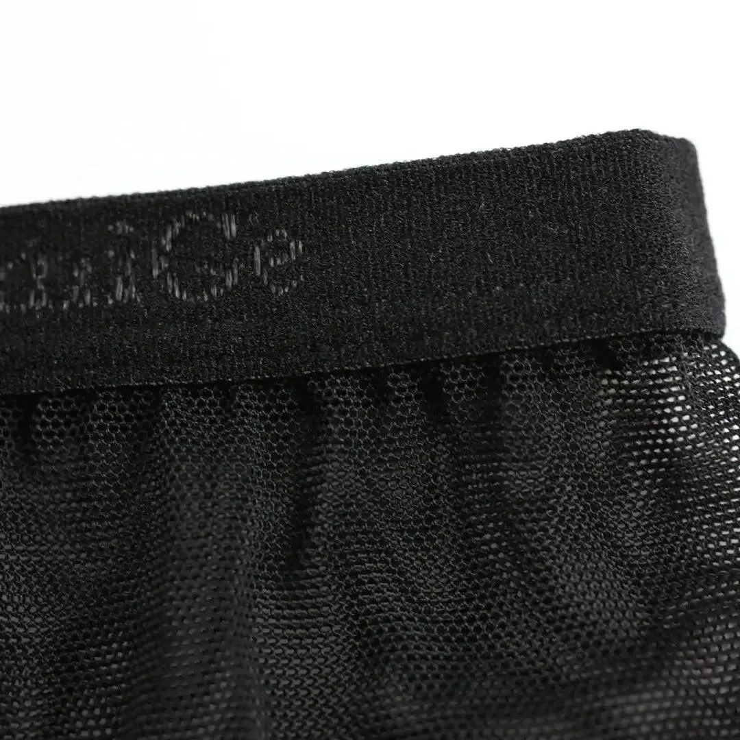 DomiGe Men's Sheer Briefs with Contoured Pouch and Logo Waistband