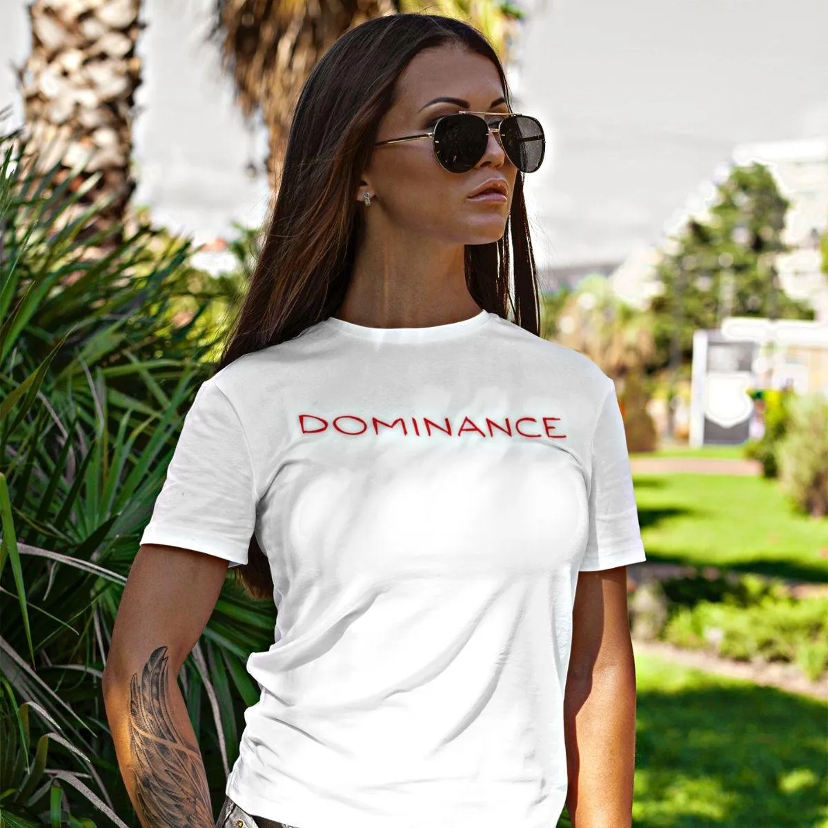 DOMINANCE Jersey Short Sleeve Statement Tee
