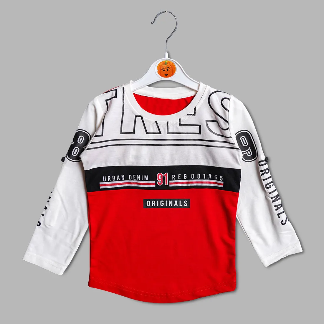Double Colored Full Sleeves T-Shirts for Boys