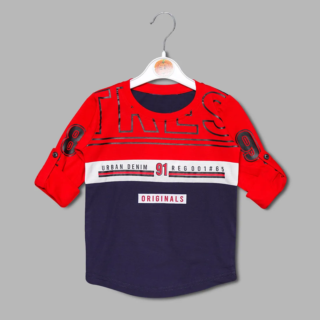 Double Colored Full Sleeves T-Shirts for Boys