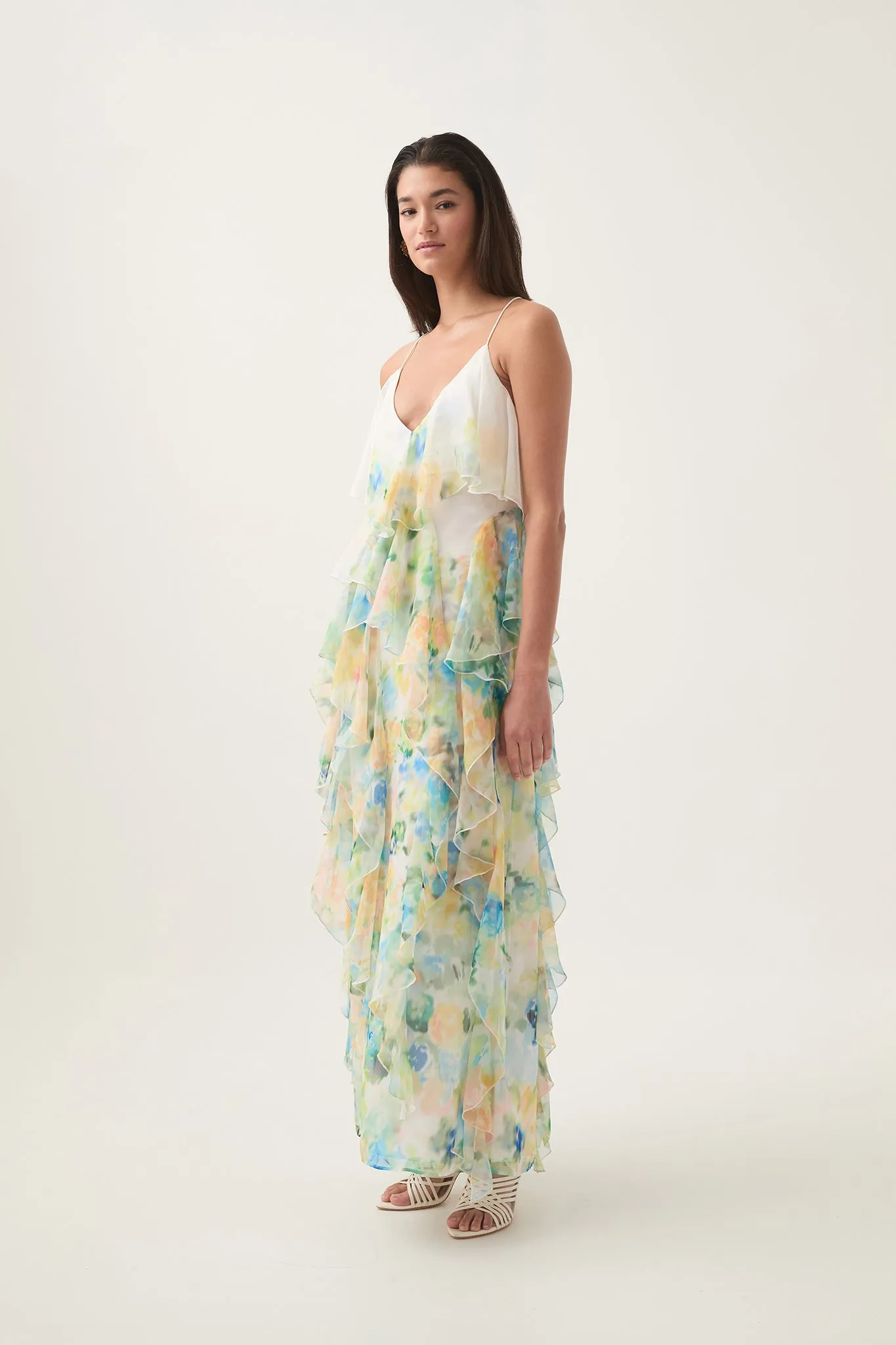 Dreamscape Frill Maxi Dress