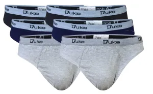 Duke Men's Big Size 6 Pairs Pack Jersey Cotton Briefs 1XL - 10XL