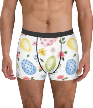 Easter Egg3 Print Boxer Briefs For Men Breathable Underwear-
