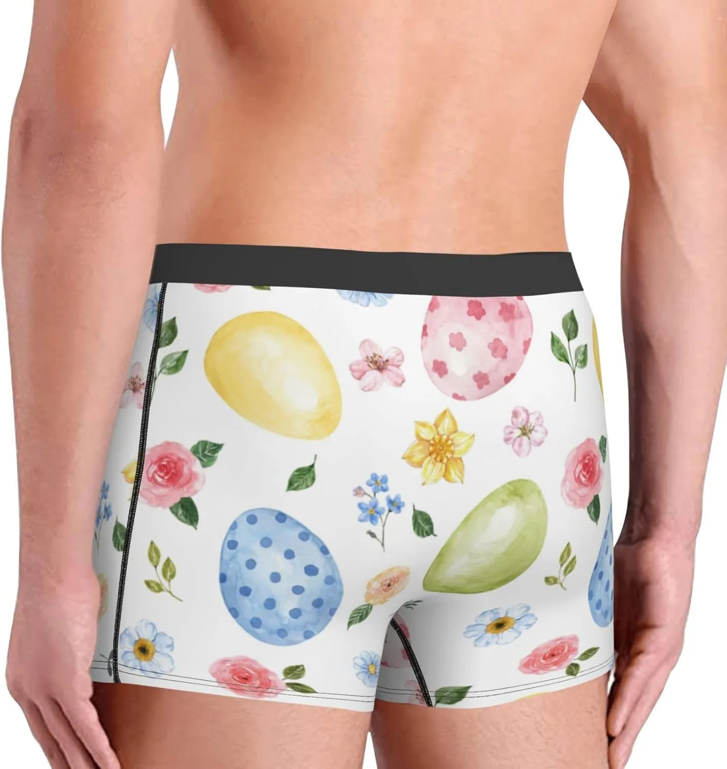 Easter Egg3 Print Boxer Briefs For Men Breathable Underwear-