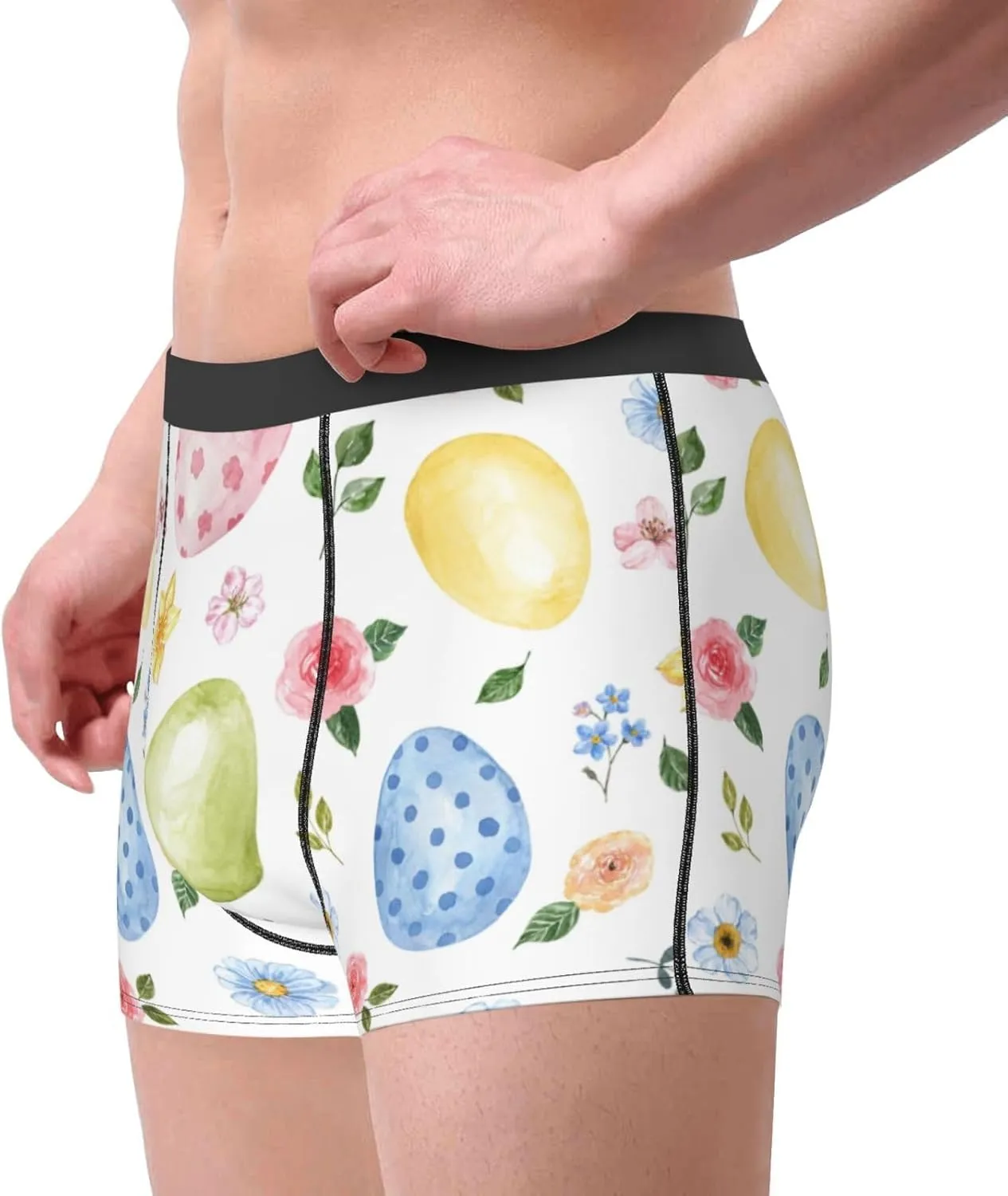 Easter Egg3 Print Boxer Briefs For Men Breathable Underwear-