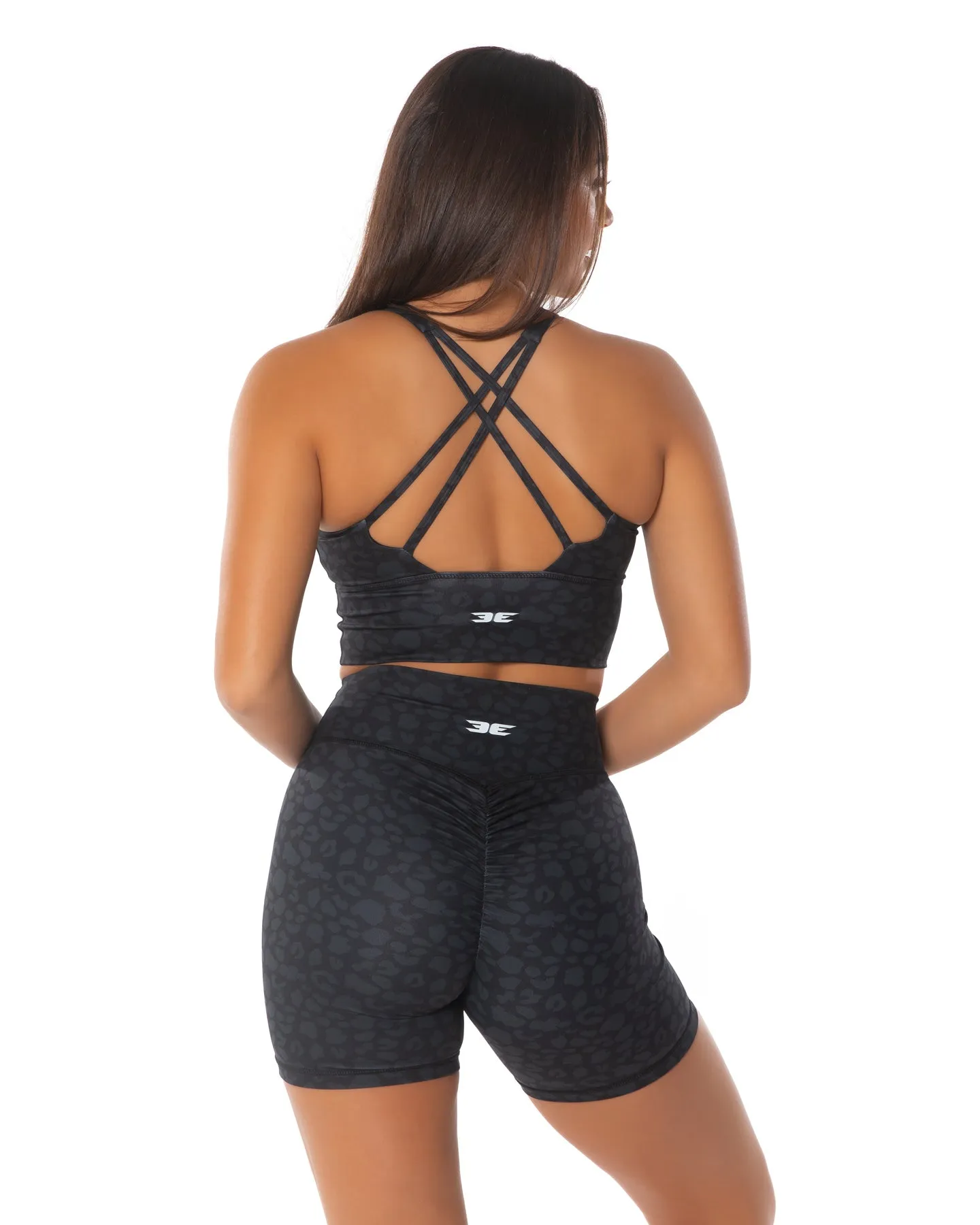 EE Square Neck Bra - Black Leopard