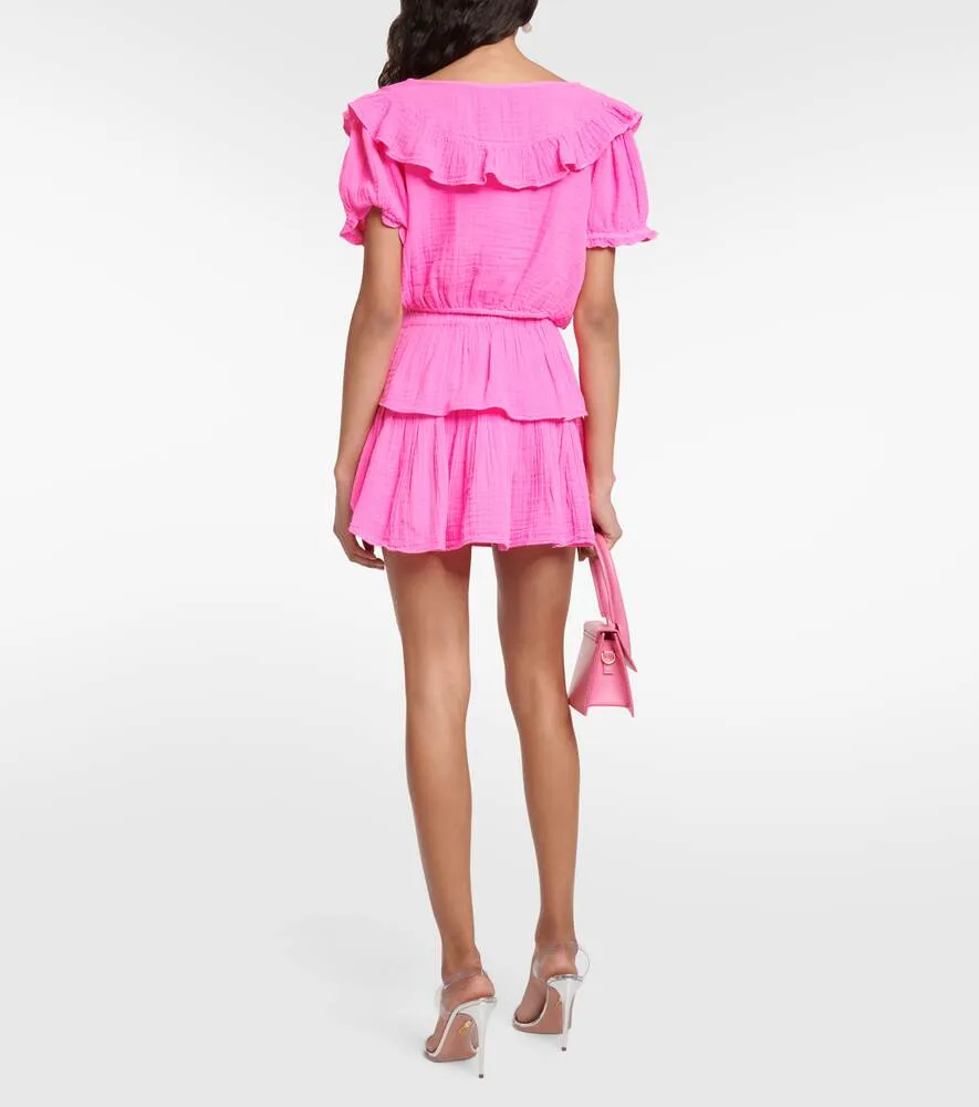 Elania cotton crop top LOVESHACKFANCY, pink