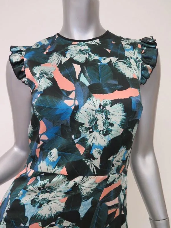 Erdem Women's Dress: Multi-Color 100% Silk Size 4, Pre-owned