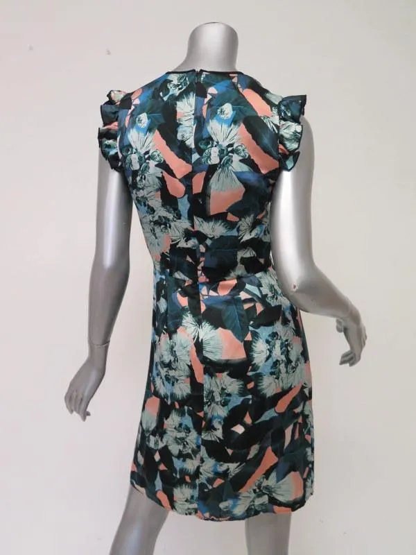 Erdem Women's Dress: Multi-Color 100% Silk Size 4, Pre-owned