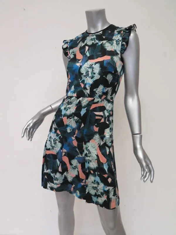 Erdem Women's Dress: Multi-Color 100% Silk Size 4, Pre-owned