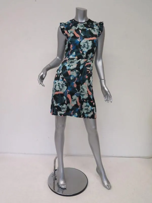 Erdem Women's Dress: Multi-Color 100% Silk Size 4, Pre-owned