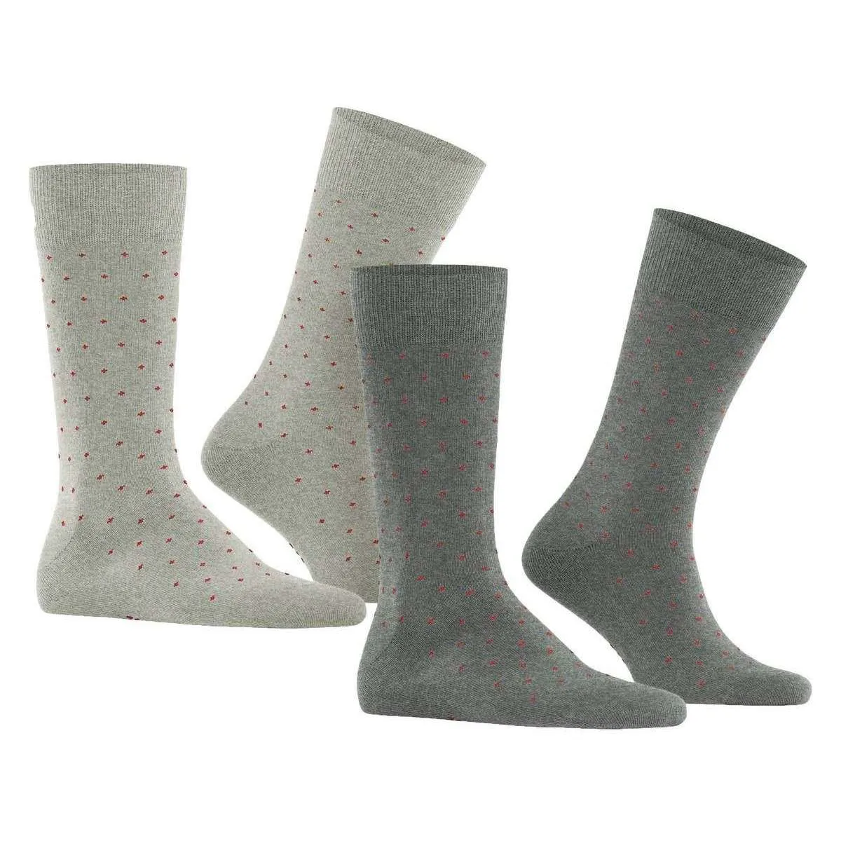Esprit Fine Dot 2 Pack Socks - Grey