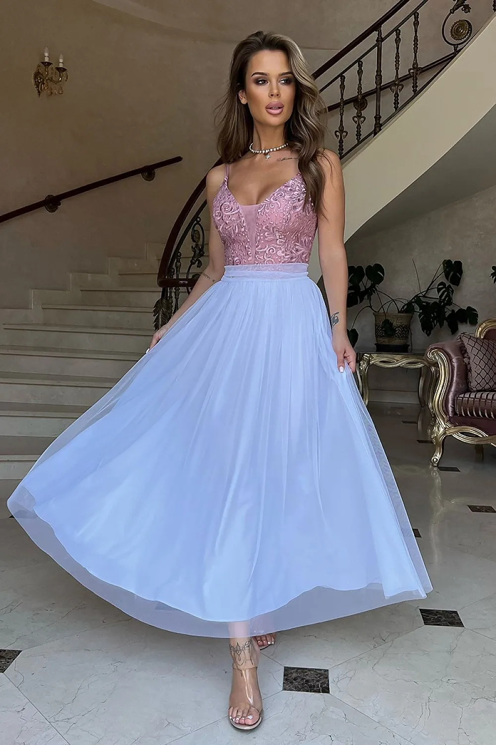 Evening dress model 182361 Bicotone