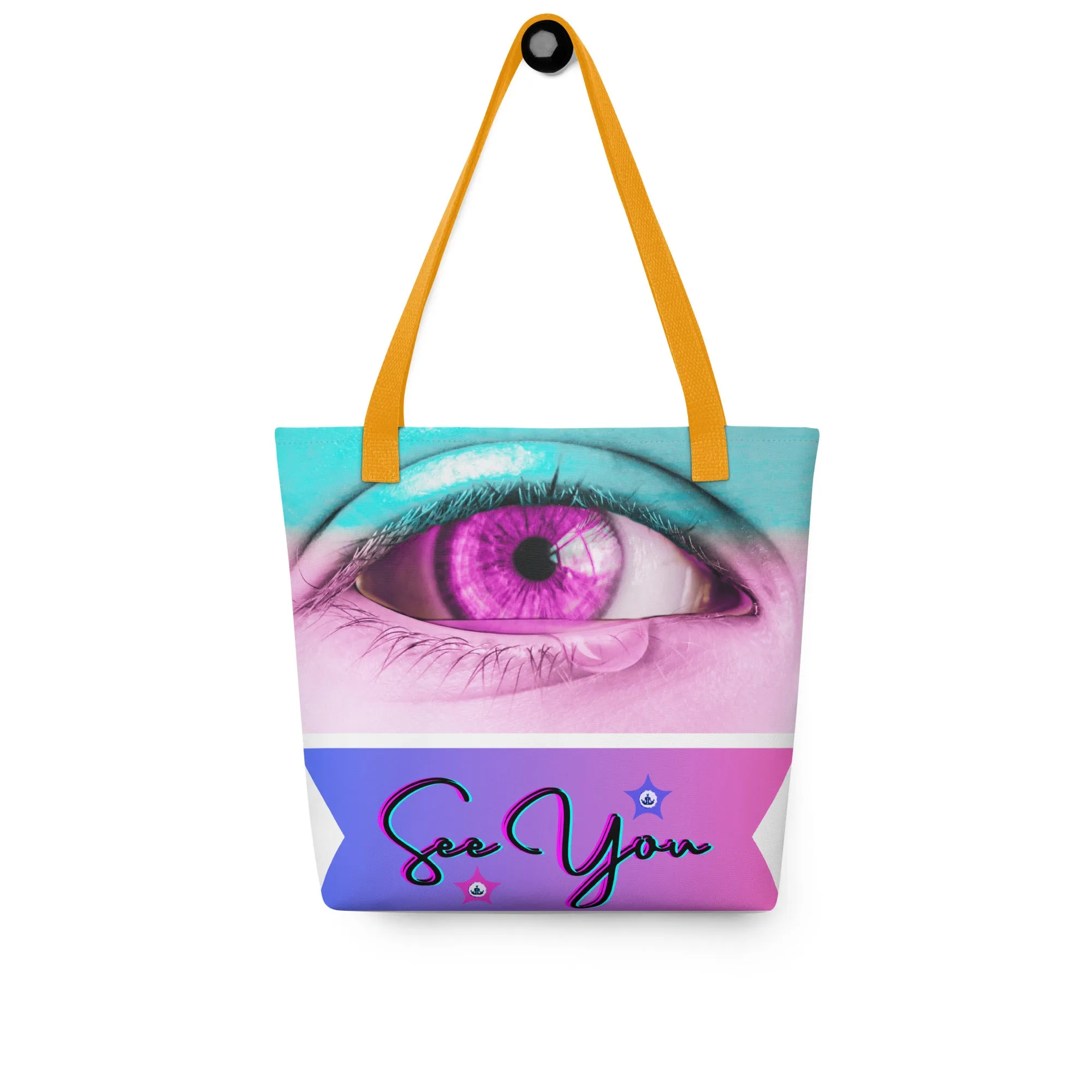 Eye See You, EYE, Calmness Designs LOGO STAR,   Tote bag